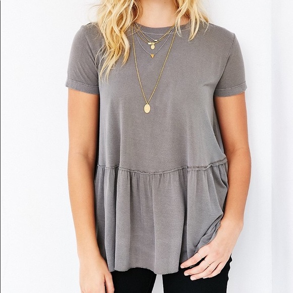 truly madly deeply peplum tee